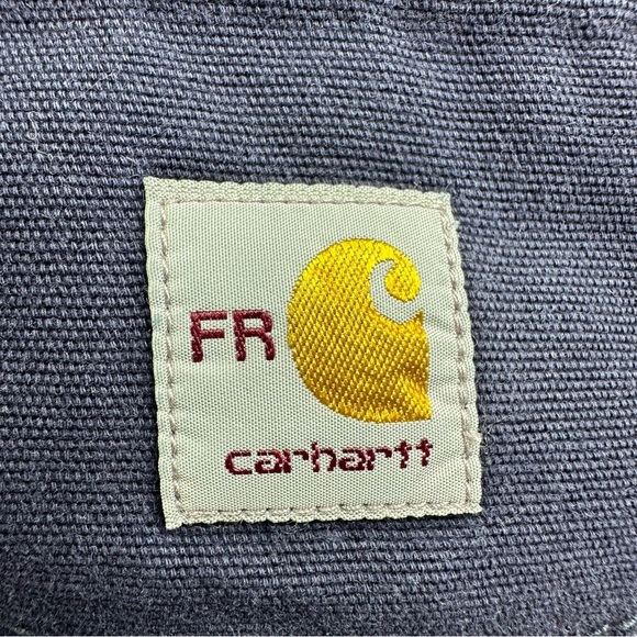 Men’s Carhartt FR Cat 2 2112 Blue Cargo Work Pants Size 54x30 Flame Resistant - Picture 4 of 12